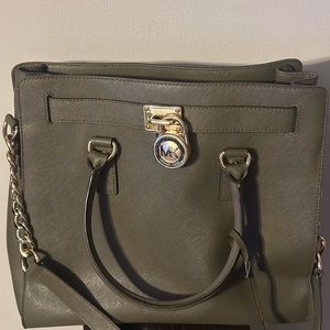 Green Michael Kors handbag